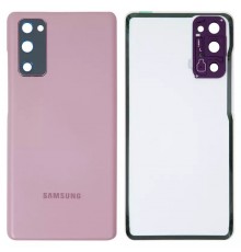 Задня панель корпусу для Samsung G780 Galaxy S20 FE, G781 Galaxy S20 FE 5G, лавандова (Cloud Lavender) + скло камери