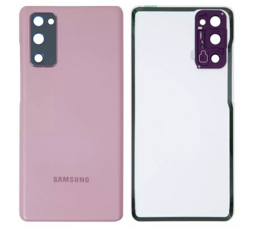 Задня панель корпусу для Samsung G780 Galaxy S20 FE, G781 Galaxy S20 FE 5G, лавандова (Cloud Lavender) + скло камери