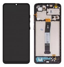 Дисплей для Xiaomi Redmi 12C, чорний, з рамкою, (Box)