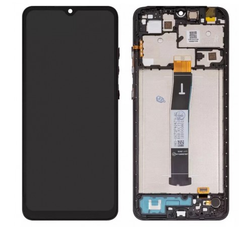 Дисплей для Xiaomi Redmi 12C, чорний, з рамкою, (Box)