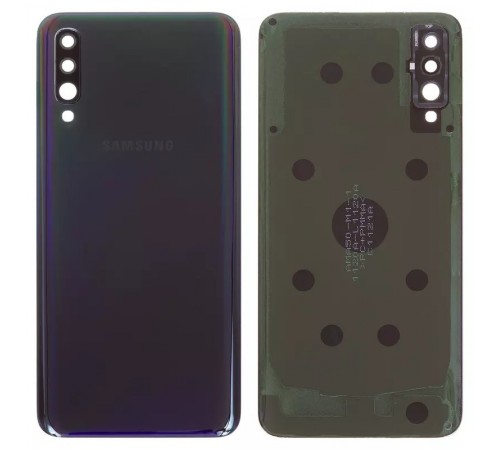 Задняя панель корпуса для Samsung A505F/DS Galaxy A50, черная + стекло камеры