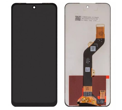 Дисплей для Infinix Hot 30 Play NFC, черный, без рамки, Оригинал (переклеено стекло), 1540432341, X6835B, X6835