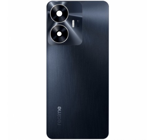 Задняя панель корпуса для Realme C55, черная (Rainy Night) + стекло камеры