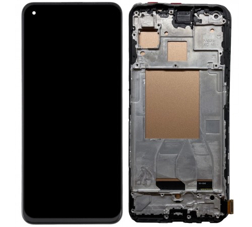 Дисплей для Realme GT 5G, чорний, з рамкою, High Copy (OLED)