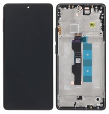 Дисплей для Xiaomi Poco M6 Pro 4G, Redmi Note 13 Pro 4G, чорний (Midnight Black), з рамкою, Copy (TFT)