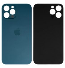 Задняя панель корпуса для iPhone 12 Pro Max, синяя, не нужно снимать стекло камеры, big hole