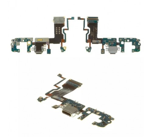 Шлейф для Samsung G965F Galaxy S9 Plus, коннектора зарядки, мікрофона, плата зарядки, High Copy