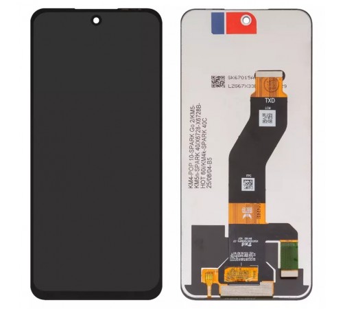 Дисплей для Tecno Spark 40 (KM5), Spark 40C (KM4k), Spark Go 2 (KM4); Infinix Hot 60i (X6730), черный, без рамки, High Copy, XSXTXDI670EBAPX