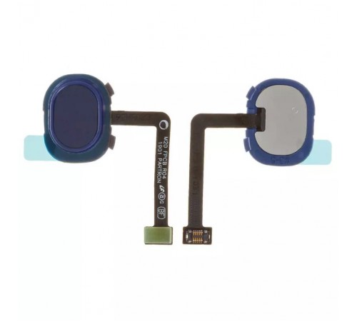 Шлейф для Samsung M205F/DS Galaxy M20, сканера отпечатка пальца (Touch ID), синий (Ocean Blue), Original (PRC)