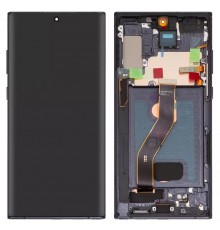 Дисплей для Samsung N975F Galaxy Note 10 Plus, чорний, з рамкою, High Copy (OLED)