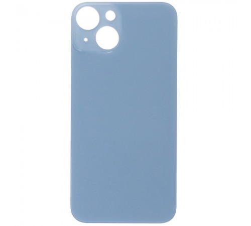 Задняя панель корпуса для iPhone 14, синяя, не нужно снимать стекло камеры, Original (PRC), big hole