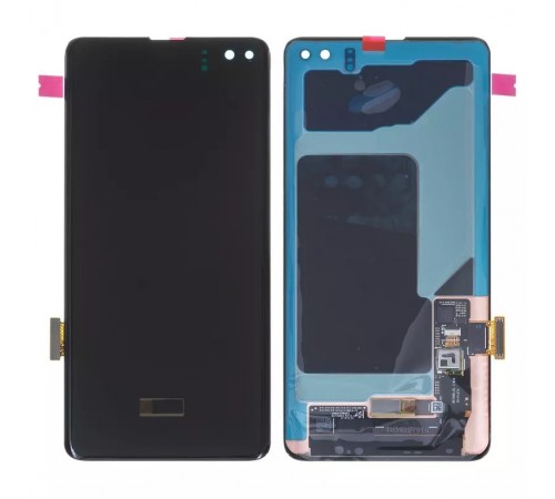 Дисплей для Samsung G975 Galaxy S10 Plus, черный, без рамки, Оригинал (переклеено стекло)