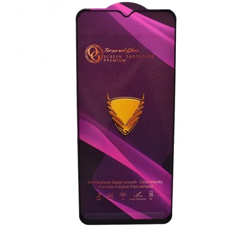 Защитное стекло для Motorola Moto E13 XT2345, Moto E22 XT2239, Moto E22i, 9H, Golden Armor OG, Full-Screen, Full Glue, (без упаковки), черный