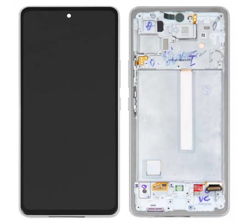 Дисплей для Samsung A536 Galaxy A53 5G, белый, с рамкой, Original, сервисная упаковка, #GH82-28024D Дисплей для Samsung A536 Galaxy A53 5G, белый, с рамкой, Original, сервисная упаковка, #GH82-28024D