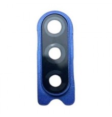 Стекло камеры для Samsung A207 Galaxy A20s, синее, с рамкой