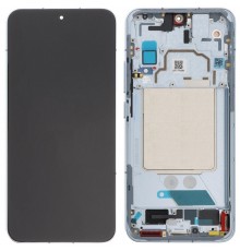 Дисплей для Xiaomi 13, синий (Mountain Blue), с рамкой, Original (PRC) (переклеено стекло)