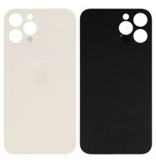 Задня панель корпусу для iPhone 12 Pro Max, золотиста, не потрібно знімати скло камери, big hole
