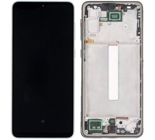 Дисплей для Samsung A336 Galaxy A33 5G, серебристый (White), с рамкой, High Copy с широким ободком, (OLED) Дисплей для Samsung A336 Galaxy A33 5G, серебристый (White), с рамкой, High Copy с широким ободком, (OLED)