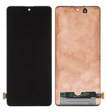 Дисплей для Samsung M515 Galaxy M51, черный, без рамки, Оригинал (переклеено стекло)