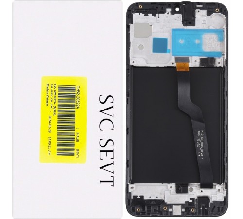 Дисплей для Samsung M105 Galaxy M10, черный, с рамкой, Original, сервисная упаковка, GH82-20322A