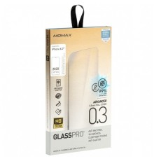 Защитное стекло для Apple iPhone 12 Pro Max, 0.3mm, Glass Pro+ Anti-Bacterial Screen Protector, Momax (PZAP20LBS1T), прозрачное