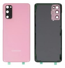 Задняя панель корпуса для Samsung G980 Galaxy S20, розовая (Cloud Pink) + стекло камеры