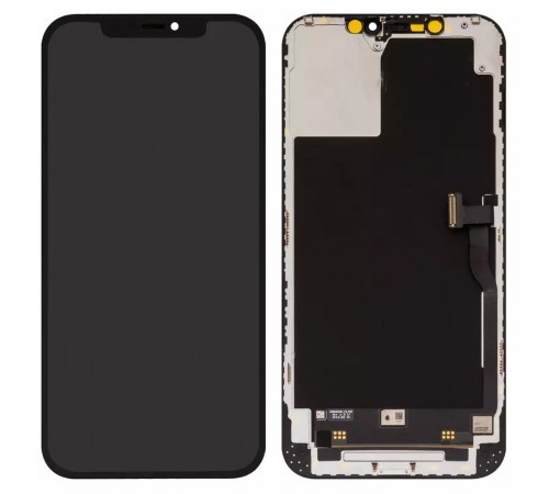 Дисплей для iPhone 12 Pro Max, черный, с рамкой, High Copy (OLED)