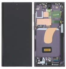 Дисплей для Samsung S918 Galaxy S23 Ultra, черный, с рамкой, High Copy (OLED), с широкой рамкой