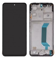 Дисплей для Xiaomi Poco X5 5G, Redmi Note 12 5G, чорний, з рамкою, High Copy (OLED), 22111317PG, 22111317PI, 22111317I, 22111317G