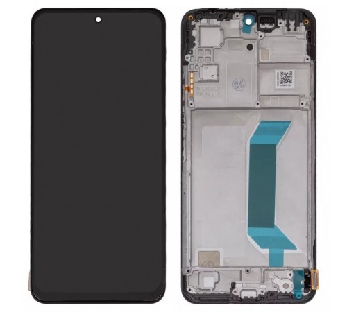 Дисплей для Xiaomi Poco X5 5G, Redmi Note 12 5G, чорний, з рамкою, High Copy (OLED), 22111317PG, 22111317PI, 22111317I, 22111317G