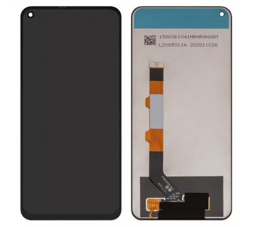 Дисплей для Xiaomi Redmi Note 9 5G, Redmi Note 9T, чорний, без рамки, Copy
