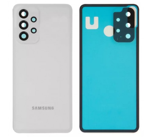 Задня панель корпусу для Samsung A326 Galaxy A32 5G, біла (Awesome White) + скло камери Задня панель корпусу для Samsung A326 Galaxy A32 5G, біла (Awesome White) + скло камери