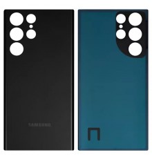 Задняя панель корпуса для Samsung S908B Galaxy S22 Ultra 5G, черная (Phantom Black)