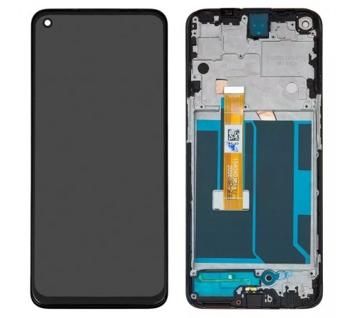 Дисплей для OnePlus Nord N10 5G, з рамкою, чорний, Original (PRC)