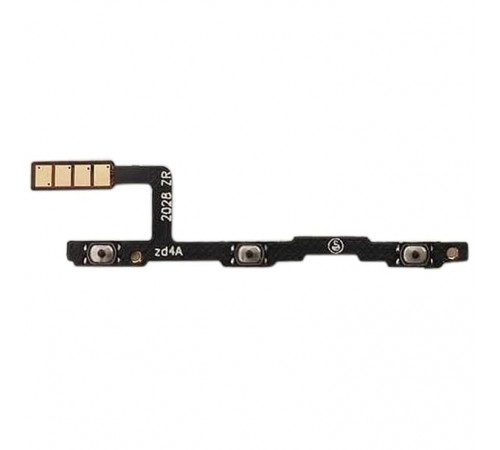 Шлейф для ZTE Blade A51, кнопки включения, кнопок громкости звука