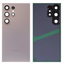 Задняя панель корпуса для Samsung S928 Galaxy S24 Ultra, серая (Titanium Grey) + стекло камеры