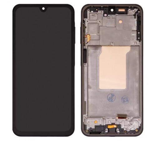 Дисплей для Samsung A266 Galaxy A26, черный, с рамкой, High Copy (OLED)