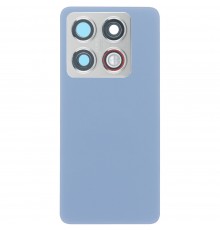 Задняя панель корпуса для Xiaomi 14T, синяя (Titan Blue), Copy + стекло камеры
