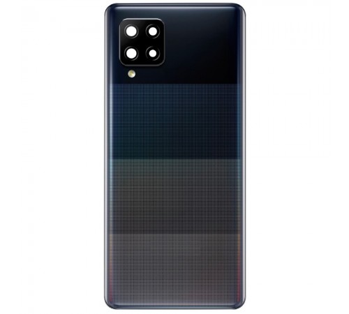 Задня панель корпусу для Samsung A426 Galaxy A42 5G, чорна (Prism Dot Black) + скло камери