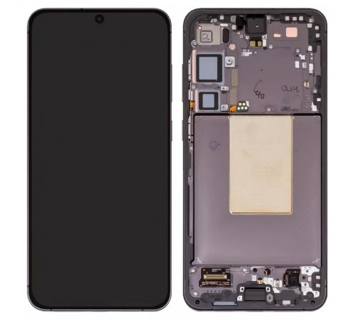 Дисплей для Samsung S926 Galaxy S24 Plus, черный (Onyx Black), с рамкой, Original (PRC)