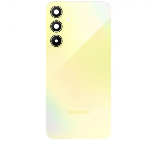 Задняя панель корпуса для Samsung A356 Galaxy A35 5G, желтая (Lemon) + стекло камеры Задняя панель корпуса для Samsung A356 Galaxy A35 5G, желтая (Lemon) + стекло камеры