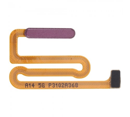 Шлейф для Samsung A146P Galaxy A14 5G, кнопки увімкнення, сканера відбитка пальця (Touch ID), червоний (Dark Red), Original (PRC)