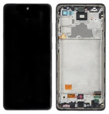 Дисплей для Samsung A725 Galaxy A72, A726 Galaxy A72 5G, черный, с рамкой, Copy, (TFT)