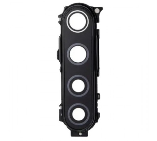 Стекло камеры для Xiaomi Redmi Note 8, черное, с рамкой