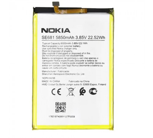 Акумулятор SE681 для Nokia C30, Li-Polymer, 3,87 В, 5850 мА·год, Original (PRC)