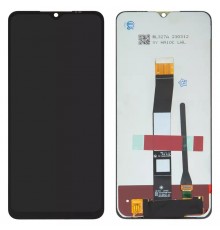 Дисплей для Xiaomi Poco C40, Redmi 10C, чорний, без рамки, Оригінал (переклеєне скло)