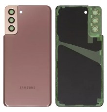 Задняя панель корпуса для Samsung G996 Galaxy S21 Plus 5G, золотистая (Phantom Gold) + стекло камеры