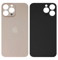 Задня панель корпусу для iPhone 13 Pro Max, золотиста, потрібно зняти скло камери, Gold, small hole