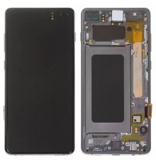 Дисплей для Samsung G975 Galaxy S10 Plus, черный, с рамкой, Original, сервисная упаковка, #GH82-18849A/GH82-18834A