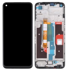 Дисплей для Realme 8i, черный, с рамкой, Original (PRC), p/n: BS066FBM-L05-MB00